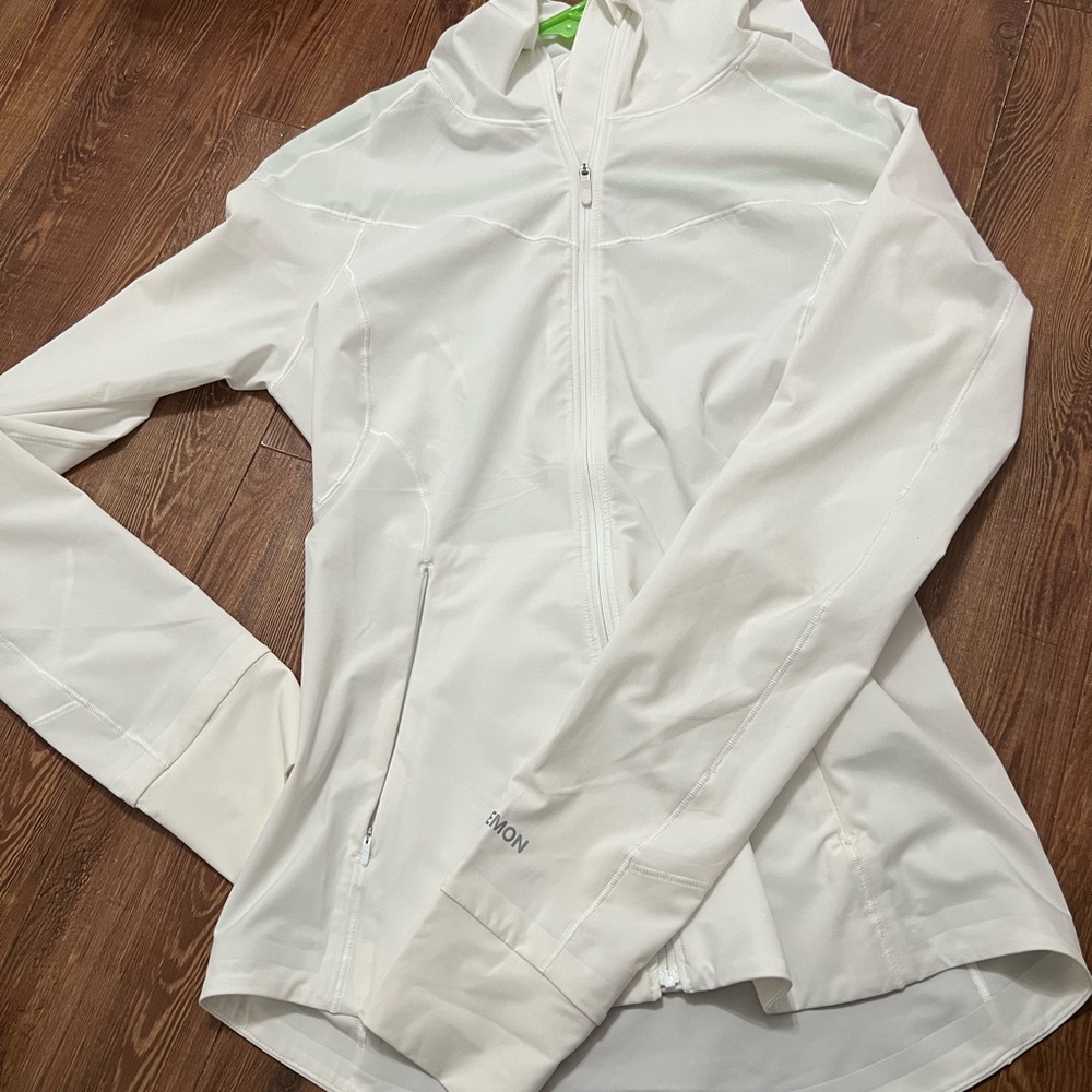 Lululemon Mist Over Windbreaker White Rain Jacket